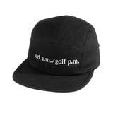 Script 5-Panel Hat with adjustable clasp